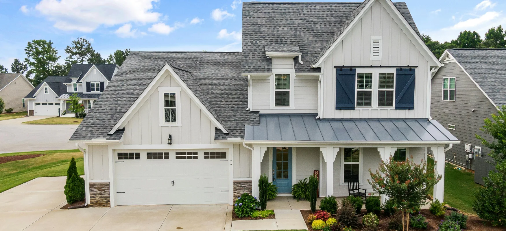 White Stacked Stone House In Ft Collins Co
